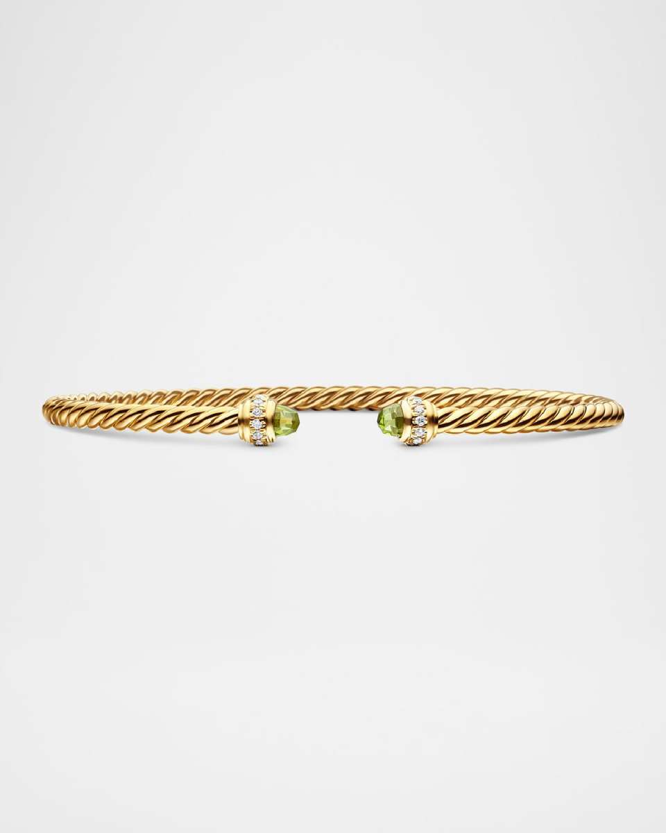 3mm Cablespira Bracelet in 18K Gold